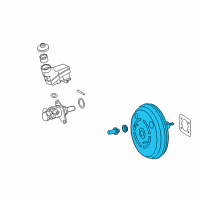 OEM 2011 Toyota Avalon Booster Assembly Diagram - 44610-07132