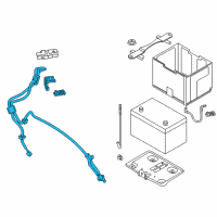 OEM Infiniti M37 Cable Assembly-Battery To STARTOR Motor Diagram - 24105-1MA1A