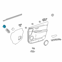 OEM 2019 Lexus UX200 Switch, Outer Mirror Diagram - 84872-78020