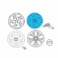 OEM 2018 Infiniti QX30 Aluminum Wheel Diagram - D0300-5DA1B