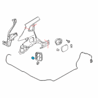 OEM Nissan Altima Plug-Rubber Diagram - 01658-02151