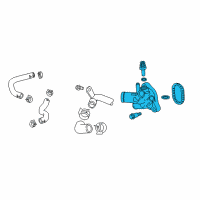 OEM 2021 Chevrolet Malibu Water Outlet Diagram - 12707589