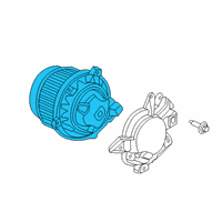 OEM 2022 Honda Passport Motor Assembly, Rear Fan Diagram - 79315-TZ5-A61