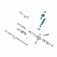 OEM Toyota Avalon Pinion Shaft Kit Diagram - 44210-07071