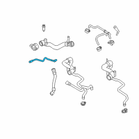 OEM 2013 BMW 550i GT xDrive Coolant Hose Diagram - 17-12-7-619-724