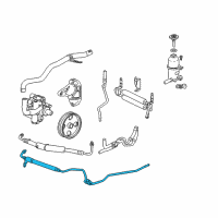 OEM Cadillac SRX Front Suction Hose Diagram - 20953776