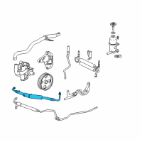 OEM 2010 Cadillac SRX Pressure Hose Diagram - 22792606