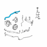 OEM 2011 Cadillac SRX Reservoir Hose Diagram - 20953765