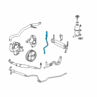 OEM 2010 Cadillac SRX Rear Suction Hose Diagram - 20953767