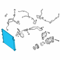 OEM Jeep Cherokee CONDENSER-Air Conditioning Diagram - 52014775AB