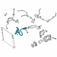 OEM 2018 Jeep Cherokee Line-A/C Suction & Discharge Diagram - 68213142AG