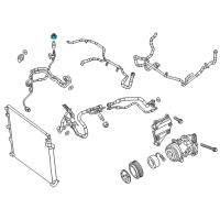 OEM Jeep Cherokee Cap-A/C Charge Valve Diagram - 68231465AA