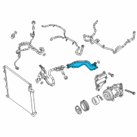 OEM 2018 Jeep Cherokee Line-A/C Suction And Liquid Diagram - 68103257AC