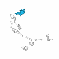 OEM 2007 Lexus GS450h Bracket, Front Stabilizer, NO.1 LH Diagram - 48807-30010