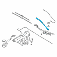 OEM BMW M440i WIPER ARM, DRIVER'S SIDE Diagram - 61-61-9-448-919