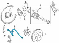 OEM 2022 Lexus NX250 Hose, Flexible Diagram - 90947-02J43