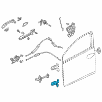 OEM 2021 Honda Accord Hinge, Left Front Door (Lower) Diagram - 67460-T2F-A02ZZ