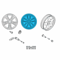 OEM 2022 BMW Z4 Disk Wheel, Light Alloy, In Diagram - 36-11-6-883-638