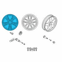 OEM 2021 BMW Z4 Disk Wheel, Light Alloy, In Diagram - 36-11-8-089-875