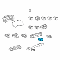 OEM 2021 Toyota RAV4 Prime Seat Heat Switch Diagram - 84751-0R060