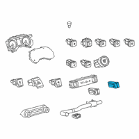 OEM 2022 Toyota Corolla Cross Seat Heat Switch Diagram - 84751-0R070