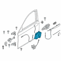 OEM BMW X6 Right System Latch Diagram - 51-21-7-477-702