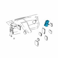 OEM 2011 Lexus CT200h Box, Computer Integration Diagram - 82877-76010