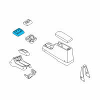 OEM 1999 Nissan Frontier Cup Holder Assembly (Gray) Diagram - 68431-3S500