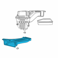 OEM Chrysler Pacifica Fresh Air Duct Diagram - 68235292AC