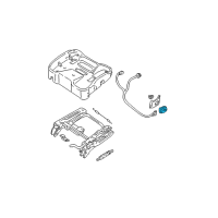 OEM 2004 Oldsmobile Alero Switch Asm, Driver Seat Adjuster *Pewter Diagram - 22609397