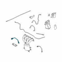 OEM Saturn Astra Front Oxygen Sensor Diagram - 93191307