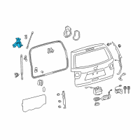 OEM Toyota Sequoia Pulldown Motor Diagram - 68910-0C020