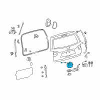 OEM 2019 Toyota Sequoia Lock Assembly Diagram - 69110-0C041