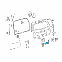 OEM 2019 Toyota Sequoia Handle, Outside Diagram - 76802-0C010-B0