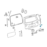 OEM 2019 Toyota Sequoia Tail Gate Switch Diagram - 84830-35050