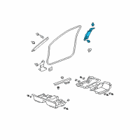 OEM Honda Accord Garnish Assy., L. Center Pillar (Upper) *NH686L* (QP LIGHT WARM GRAY) Diagram - 84161-TE0-A01ZA