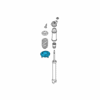 OEM 2010 Hyundai Elantra Rear Spring Pad, Lower Diagram - 55344-3S000