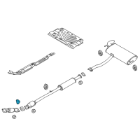 OEM 2015 Hyundai Tucson Hanger-Exhaust Pipe Diagram - 28760-4B030
