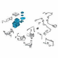 OEM 1998 Acura NSX Modulator Assembly Diagram - 57110-SL0-L01