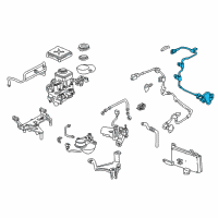 OEM 1998 Acura NSX Sensor Assembly, Right Rear Diagram - 57470-SL0-020