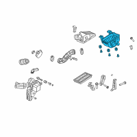 OEM 2009 Honda Element Case Set, Air Cleaner Diagram - 17244-PZD-A10