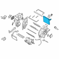 OEM Hyundai Core & Seal Assembly-Evaporator Diagram - 97139-3X000