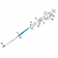 OEM 2018 Nissan Titan Shaft-Lower Diagram - 48822-EZ40A