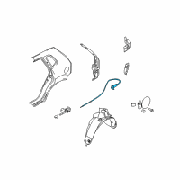 OEM Hyundai Tucson Catch & Cable Assembly-Fuel Filler Diagram - 81590-2E000