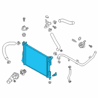 OEM 2014 Hyundai Veloster Radiator Assembly Diagram - 25310-2V700
