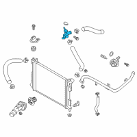 OEM 2017 Hyundai Veloster Filler Neck Assembly-Radiator Diagram - 25329-1R200