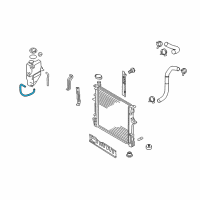 OEM 2009 Kia Borrego Hose-Radiator Reserve O Diagram - 254442J000