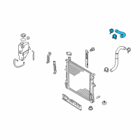 OEM 2009 Kia Borrego Hose-Radiator Upper Diagram - 254112J200