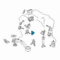 OEM Lexus RX400h Bracket, Engine Mounting, Front(For Transverse Engine) Diagram - 12311-20080