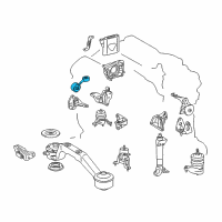 OEM 2006 Toyota Highlander Stopper Diagram - 12363-20130